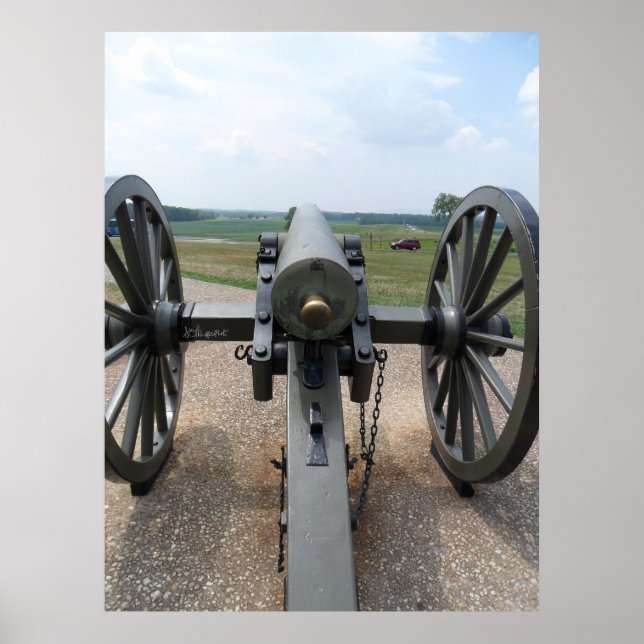 Rear of America Civil War Cannon Poster (Front)
