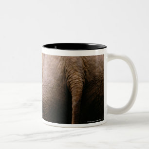 Rear view of Asian elephants Two-Tone Coffee Mug