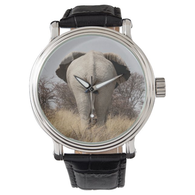 Rear view of elephant watch (Front)