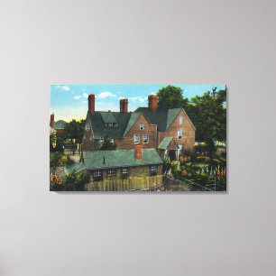 Rear View of the House of Seven Gables Canvas Print