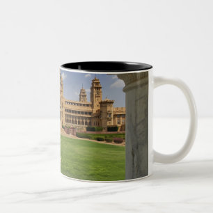 Rear view of Umaid Bhawan Palace hotel, Jodjpur, Two-Tone Coffee Mug