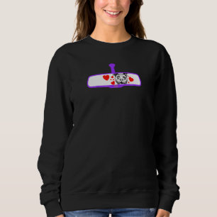 Rear View Trendy Pitbull Sweatshirt