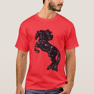 Rearing Friesian Horse T-Shirt