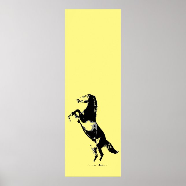 Rearing Horse Artwork Poster (Front)