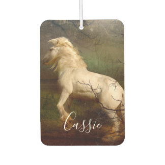 Rearing Horse Monogram Name Car Air Freshener