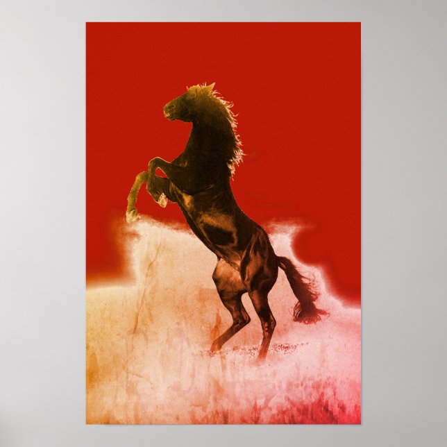 Rearing Horse Poster (Front)