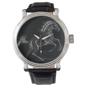 Rearing Horse Silhouette Watch