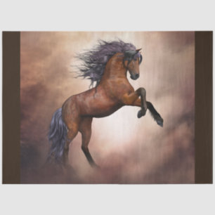 rearing horse tissue paper