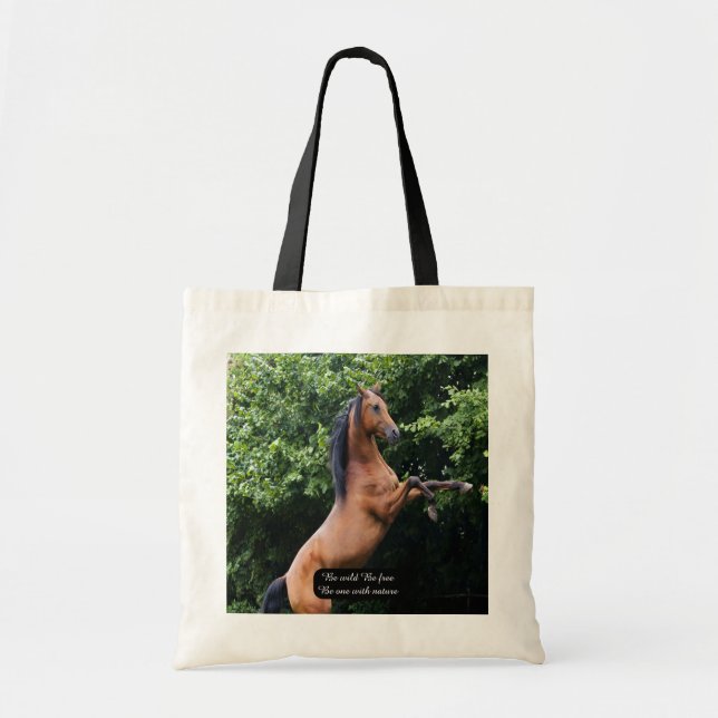 Rearing Horse Tote Bag (Front)