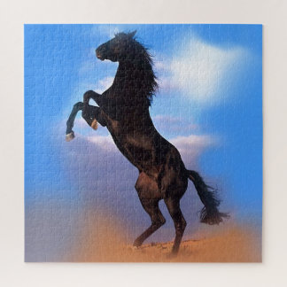 Rearing Horse - Wild Animals Art Jigsaw Puzzle