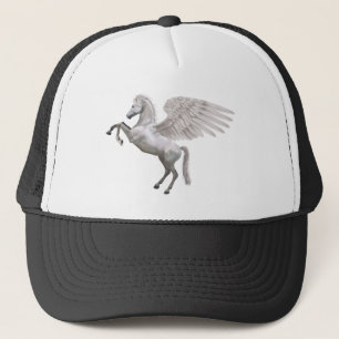 rearing pegasus horse illustration trucker hat