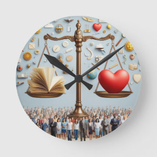 Reason and Emotion Wall Clock
