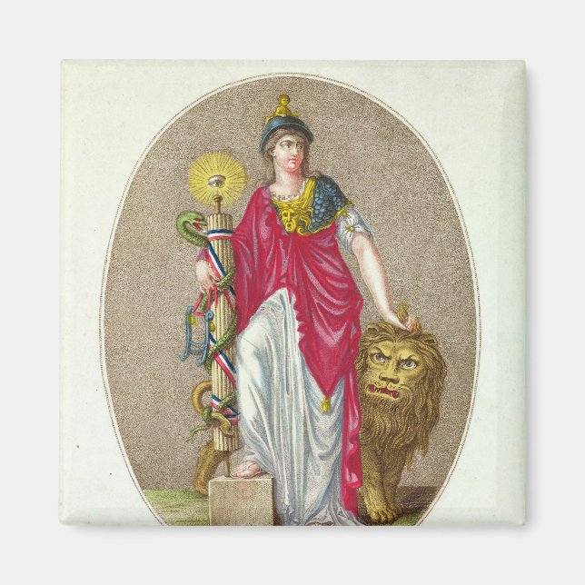 Reason, engraved by Carre, 1793 Magnet (Front)