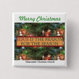 Reason For The Season 15 Cm Square Badge