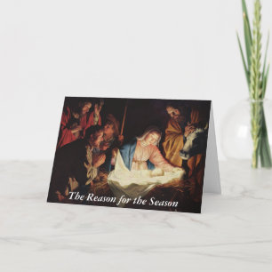 Reason for the Season Nativity Event w/ Scripture Holiday Card