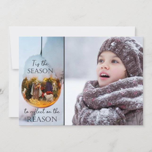 Reason for the Season Nativity - One or Two Photos (Front)