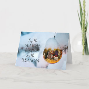 Reason for the Season Nativity, One Photo Holiday Card