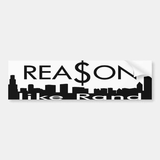 Reason Like Rand Bumper  Sticker (Front)