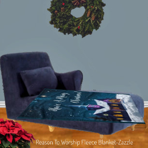 Reason To Worship Fleece Blanket