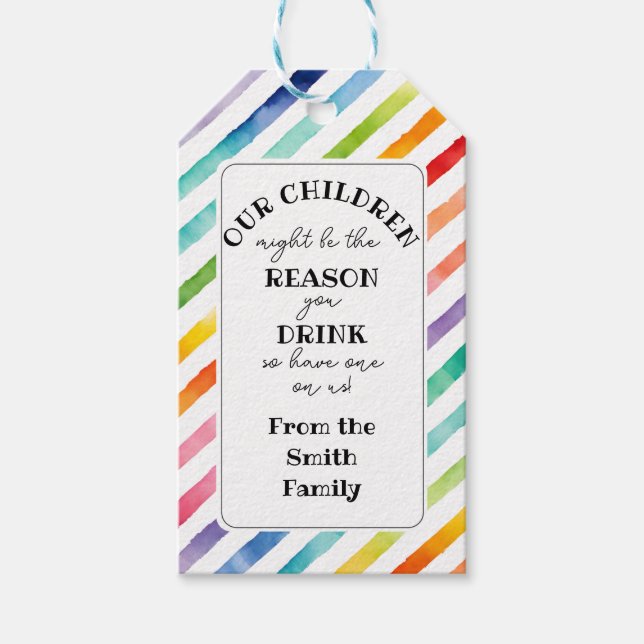 reason you drink teacher gift tags (Front)