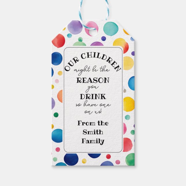 reason you drink teacher gift tags (Front)