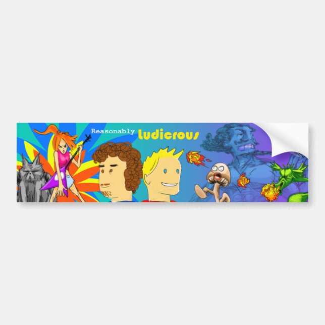 Reasonably Ludicrous Bumper Sticker (Front)