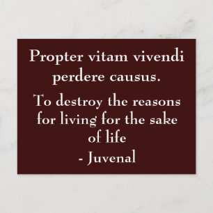 Reasons For Living Postcard