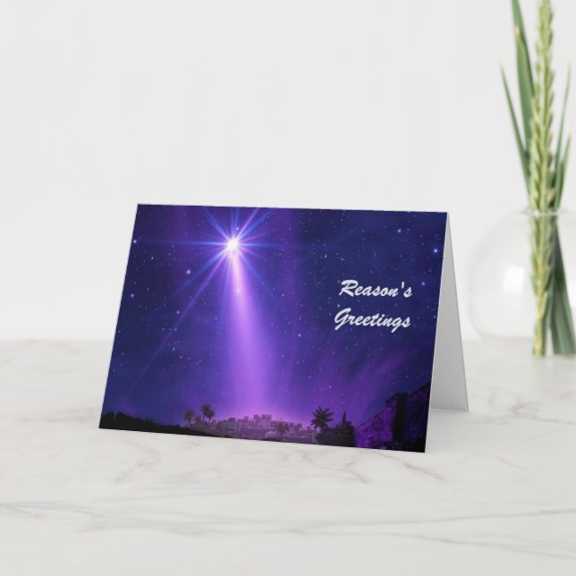 Reason's Greetings Holiday Card (Front)