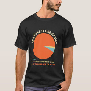 Reasons I Lose Games Moba eSports RTS My Teammates T-Shirt
