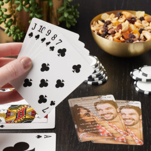 Reasons I Love You   Personalised Couples Photo Playing Cards
