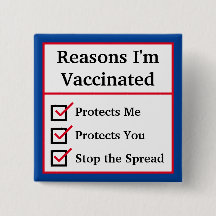 "Reasons I'm Vaccinated" (Red/Blue) Customisable
