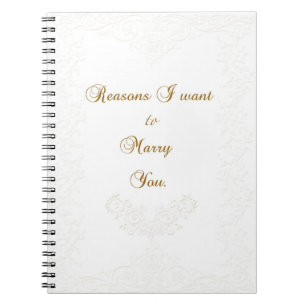 Reasons to Marry You Journal
