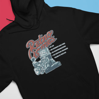 Reasons to Reto Game - Vintage Gamer Hoodie