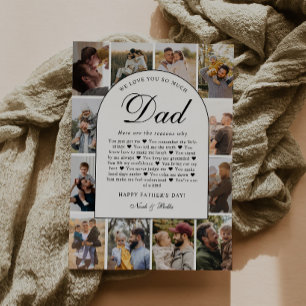 Reasons We Love You Dad Photo Collage Father's Day