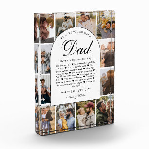 Reasons We Love You Dad Photo Grid Collage Block