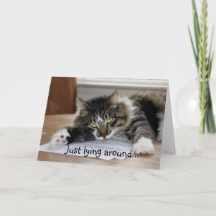 Reasons Why I Miss You Cat Card