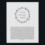 Reasons You Are Loved Print<br><div class="desc">A beautiful and heart-touching gift for an anniversary,  wedding day (from husband to wife),  Mother's Day,  birthday,  etc.  (The current text is 50 reasons and was written by my wife for her mother.)</div>