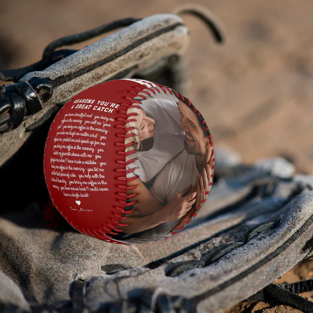 Reasons You're A Great Catch 2 Photo Baseball Zazzle