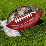 Reasons You're A Great Catch | 4 Photo American Football<br><div class="desc">"Reasons You're A Great Catch" football, with room for four of your own photos. Add your choice of personalisation. A perfect gift to let your other half know how much you love them! This photo football is perfect!!! These are Valentine's Day gifts that are perfect for sports fans, but moreover,...</div>
