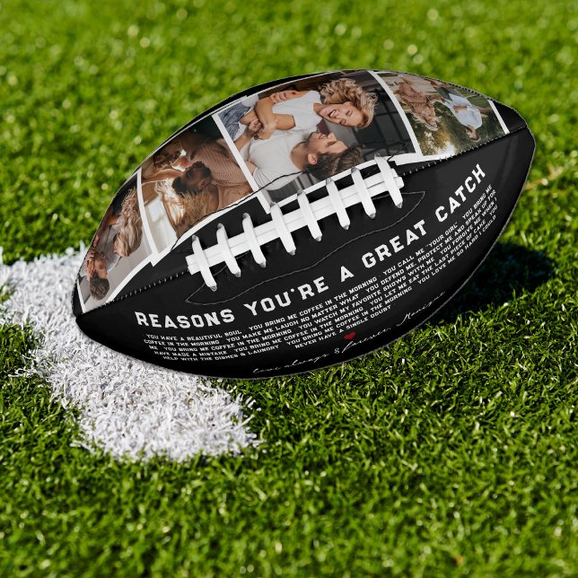 Reasons You're A Great Catch | 4 Photo American Football (Creator Uploaded)