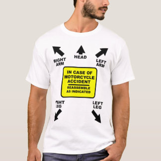 Reassemble Motorcycle Accident Funny Shirt Humour