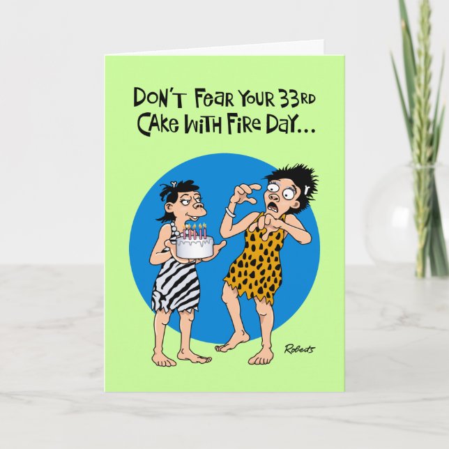 Reassuring 33rd Birthday Card (Front)