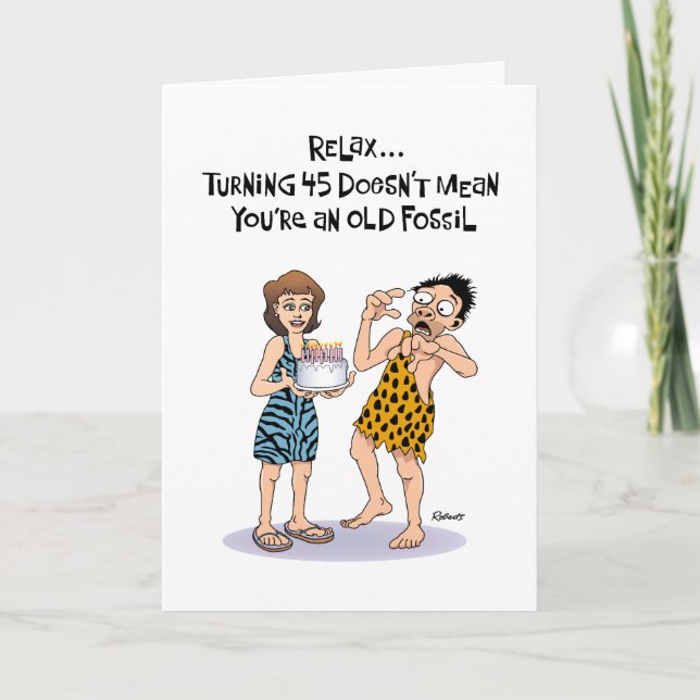 Reassuring 45th Birthday Card (Front)