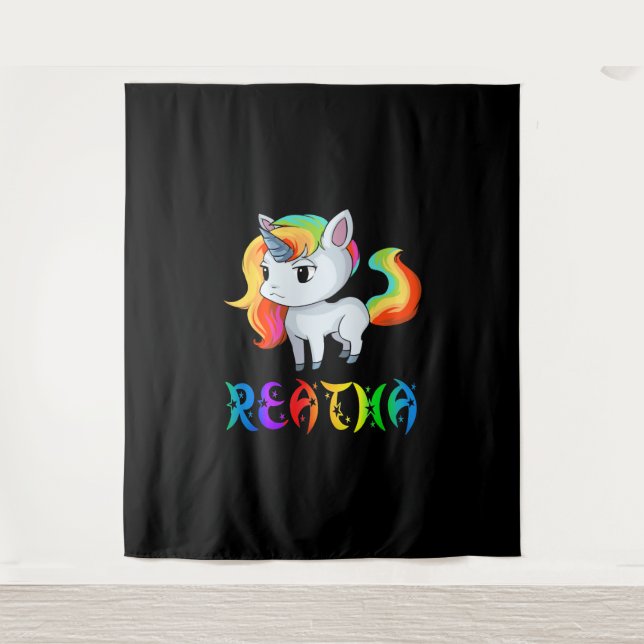 Reatha Unicorn Tapestry (Front)
