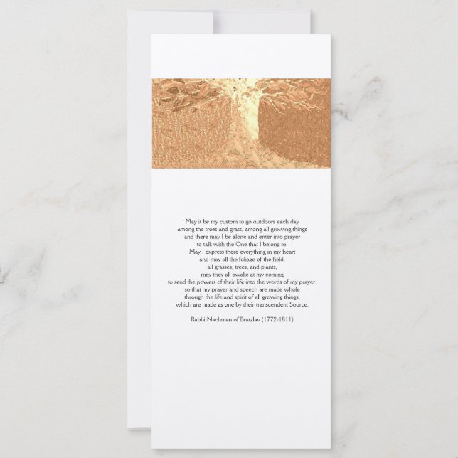 Reb Nachman's Prayer 4" x 9.25" Card with Envelope (Front)