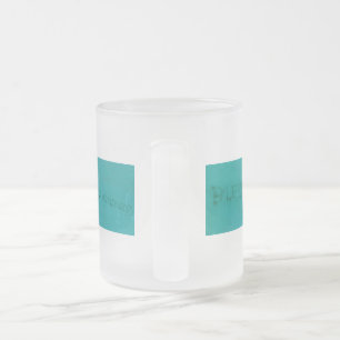 Reb Zalman's Blessing on a Water Tank Frosted Glass Coffee Mug