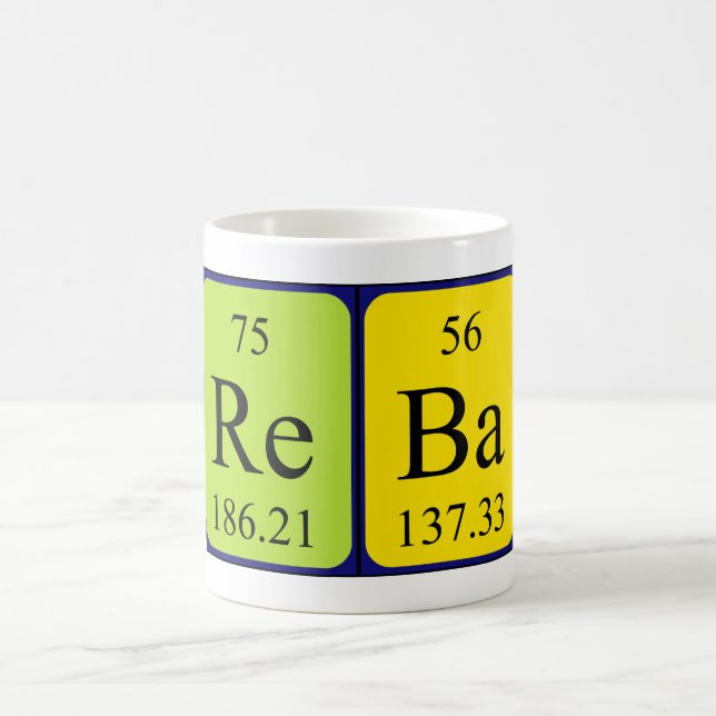 Reba periodic table name mug (Center)
