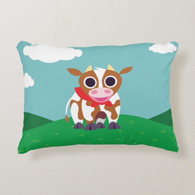 Reba the Cow Decorative Cushion (Front)