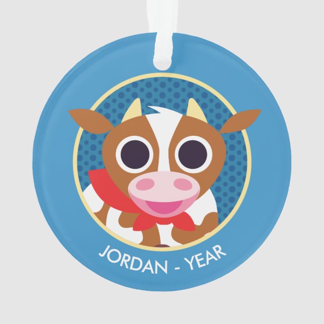 Reba the Cow Ornament (Back)