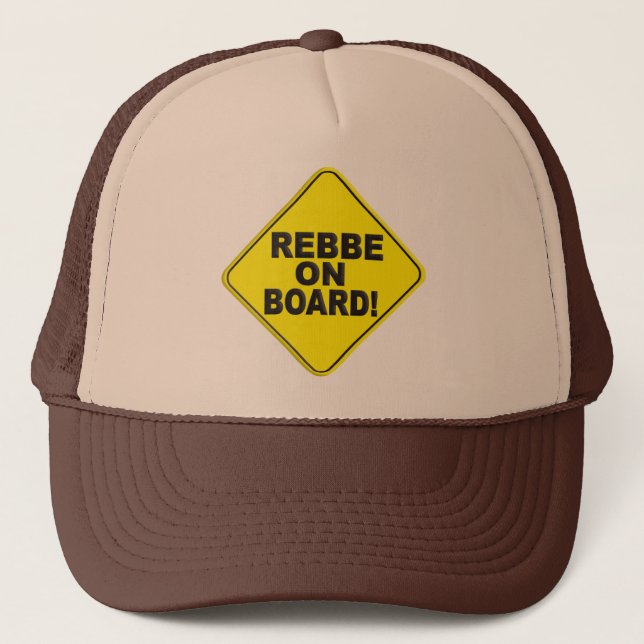 Rebbe on Board Trucker Hat (Front)